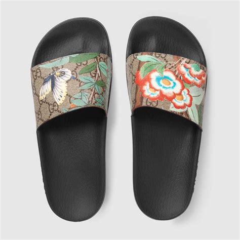 gucci sliders sale|Gucci slides with butterfly.